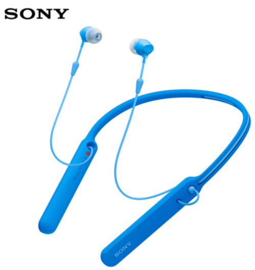 索尼（SONY）WI-C400 无线蓝牙立体声耳机（蓝色）