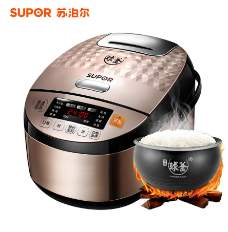 苏泊尔（SUPOR）电饭煲CFXB40HC817-120 4L 多功能电饭锅 精铁不粘 球釜内胆 IH电磁加热预约功能