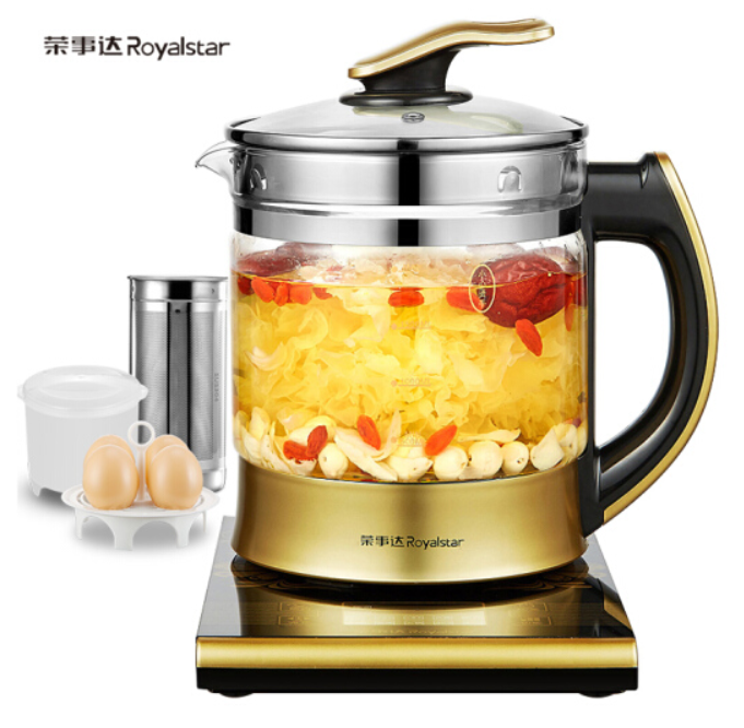 荣事达（Royalstar）养生壶煮茶器电水壶电热水壶烧水壶煮茶壶花茶壶电茶壶煮水壶2L玻璃YSH15P